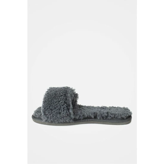 Celtic & Co. Grey Sheepskin Slides 2 Celtic & Co. Grey Sheepskin Slides - Image 2