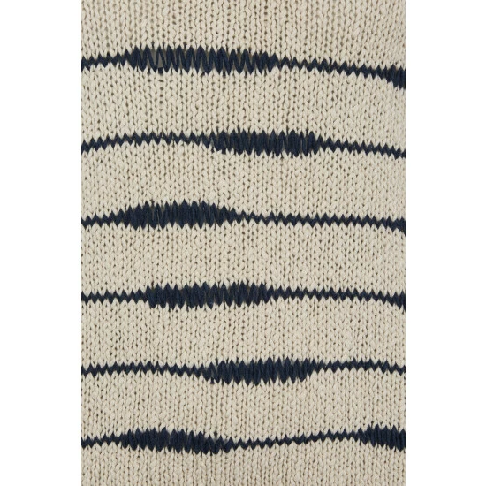 Celtic & Co. Celtic & Co Natural Drop Stitch Breton Jumper 5 Celtic & Co. Celtic & Co Natural Drop Stitch Breton Jumper - Image 5