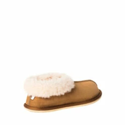 Alternative view of Celtic & Co. Ladies Camel Brown Sheepskin Bootee Slippers