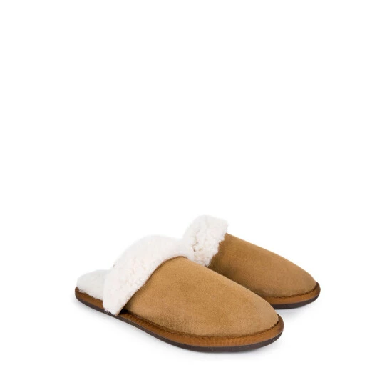 Celtic & Co. Celtic & Co Ladies Camel Brown Turnback Mules 3 Celtic & Co. Celtic & Co Ladies Camel Brown Turnback Mules - Image 3