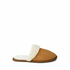 Celtic & Co. Celtic & Co Mens Camel Brown Sheepskin Mules