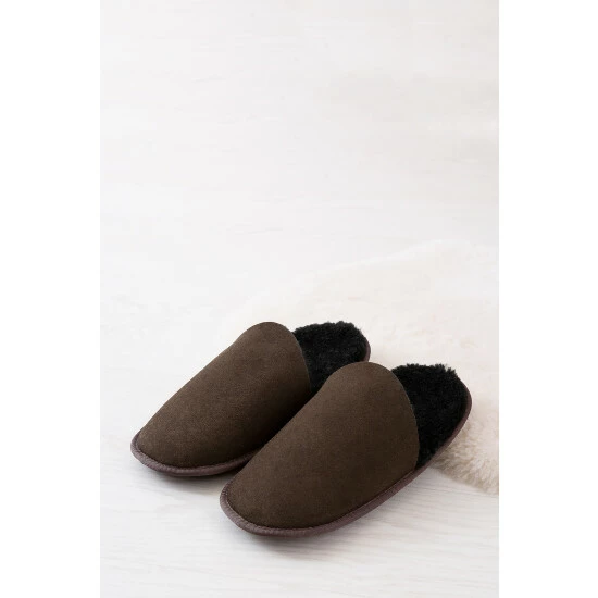 Celtic & Co. Brown Sheepskin Scuffs 5 Celtic & Co. Brown Sheepskin Scuffs - Image 5