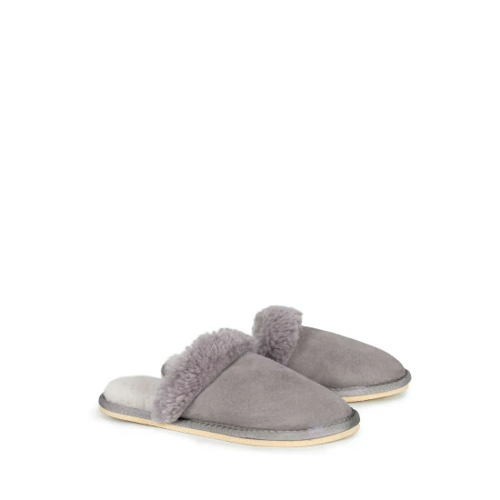 Celtic & Co. Celtic & Co Grey Ladies' Turnback Mules 3 Celtic & Co. Celtic & Co Grey Ladies' Turnback Mules - Image 3