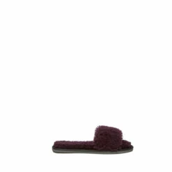 Celtic & Co. Purple Sheepskin Slides