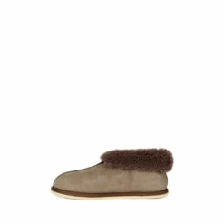 Celtic & Co. Ladies Brown Sheepskin Bootee Slippers
