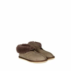 Celtic & Co. Ladies Brown Sheepskin Bootee Slippers -Celtic & Co Shop unnamed file 648