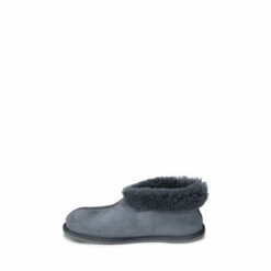 Alternative view of Celtic & Co. Mens Grey Sheepskin Bootee Slippers