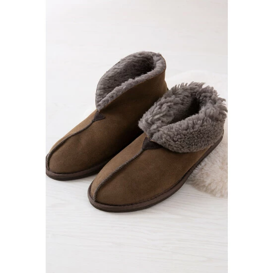 unnamed-file-691.jpg Celtic & Co. Celtic & Co Brown Mens Brown Sheepskin Bootee Slippers -Celtic & Co Shop unnamed file 691