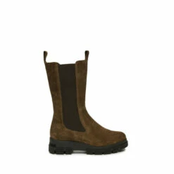 Celtic & Co Shop 8 Celtic & Co. Chunky Tall Brown Chelsea Boots