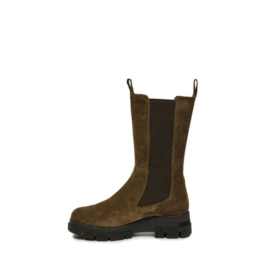 Celtic & Co. Chunky Tall Brown Chelsea Boots 2 Celtic & Co. Chunky Tall Brown Chelsea Boots - Image 2