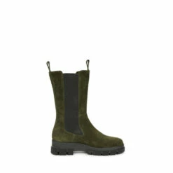 Celtic & Co. Tall Green Chunky Chelsea Boots