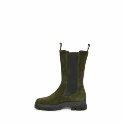 Alternative view of Celtic & Co. Tall Green Chunky Chelsea Boots