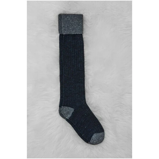Celtic & Co. Celtic & Co Blue Men's Donegal Boot Socks 2 Celtic & Co. Celtic & Co Blue Men's Donegal Boot Socks - Image 2