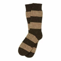 Celtic & Co. Mens Brown Donegal Stripe Socks -Celtic & Co Shop unnamed file 953
